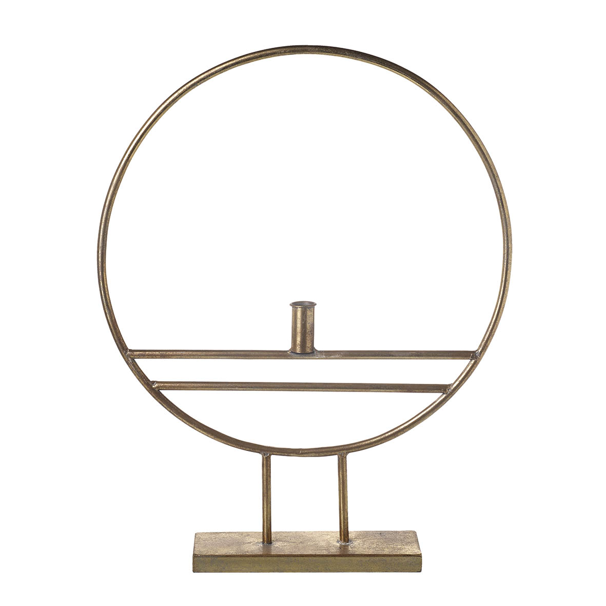 Candle holder 44,5x8x27 cm HOOP gold