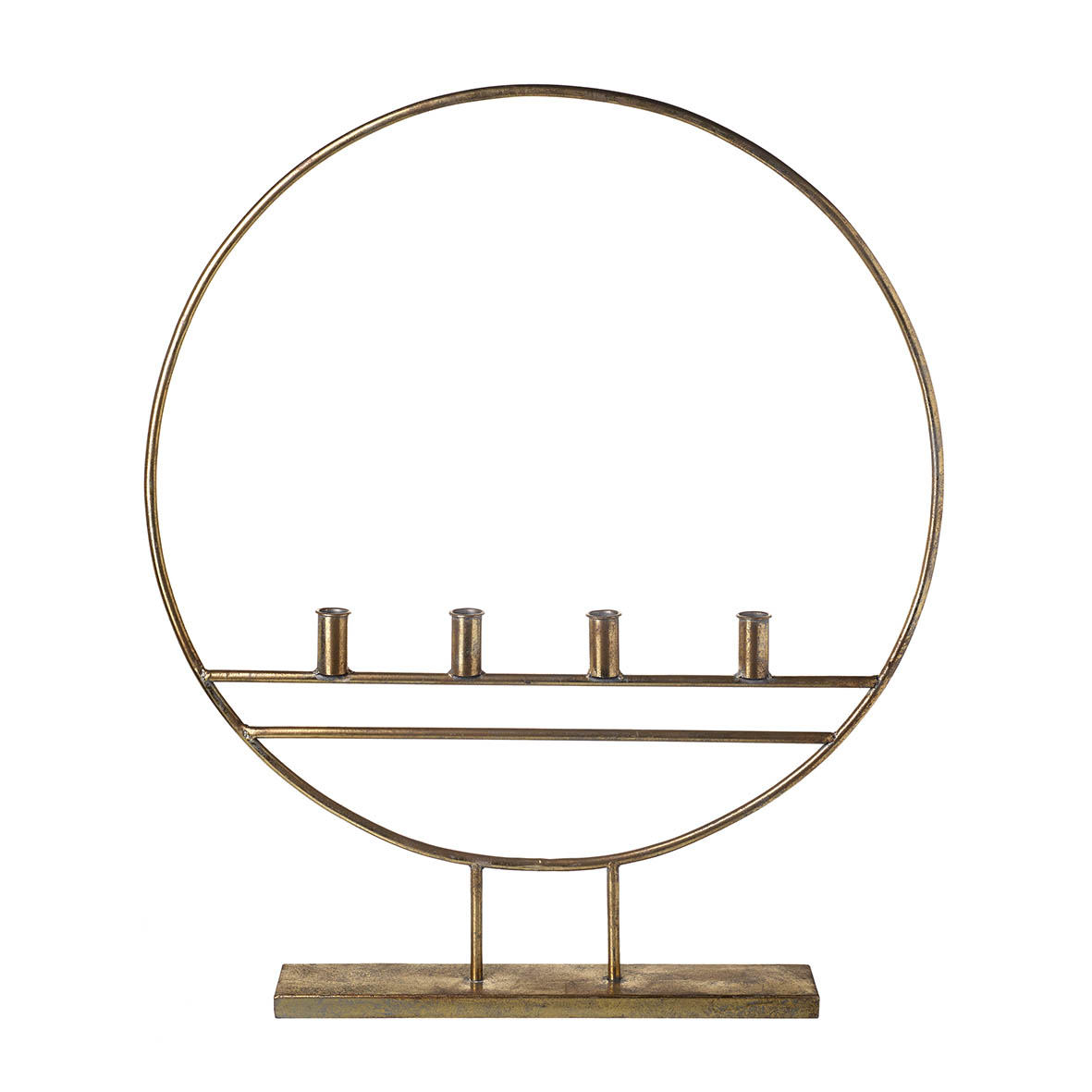 Candle holder 4L 65x8x77 cm HOOP gold