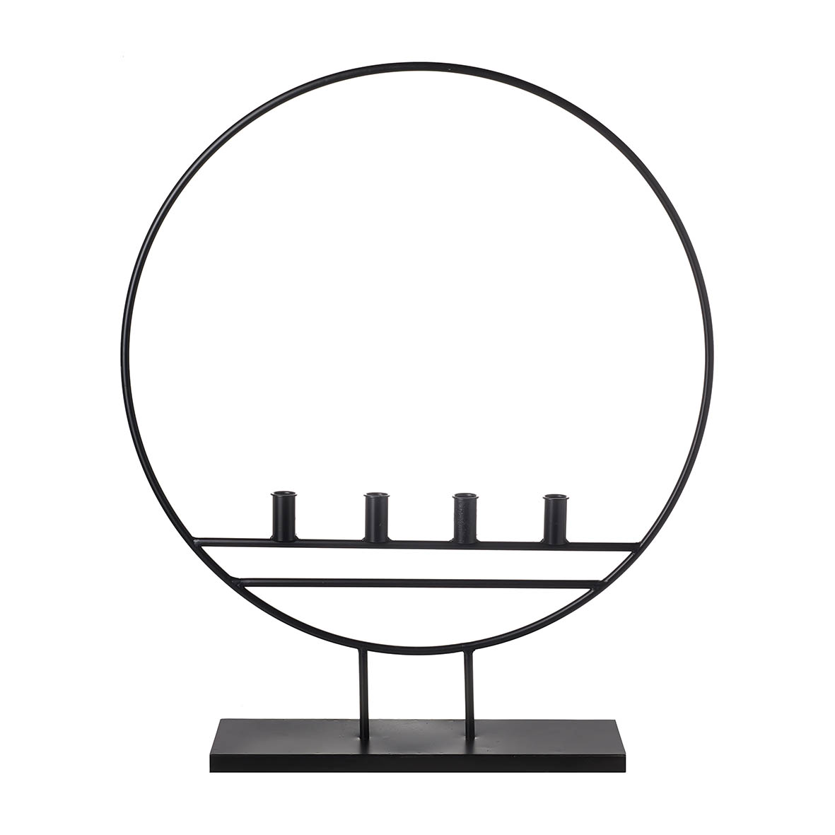 Candle holder 4L 76,5x8x64,5 cm HOOP black