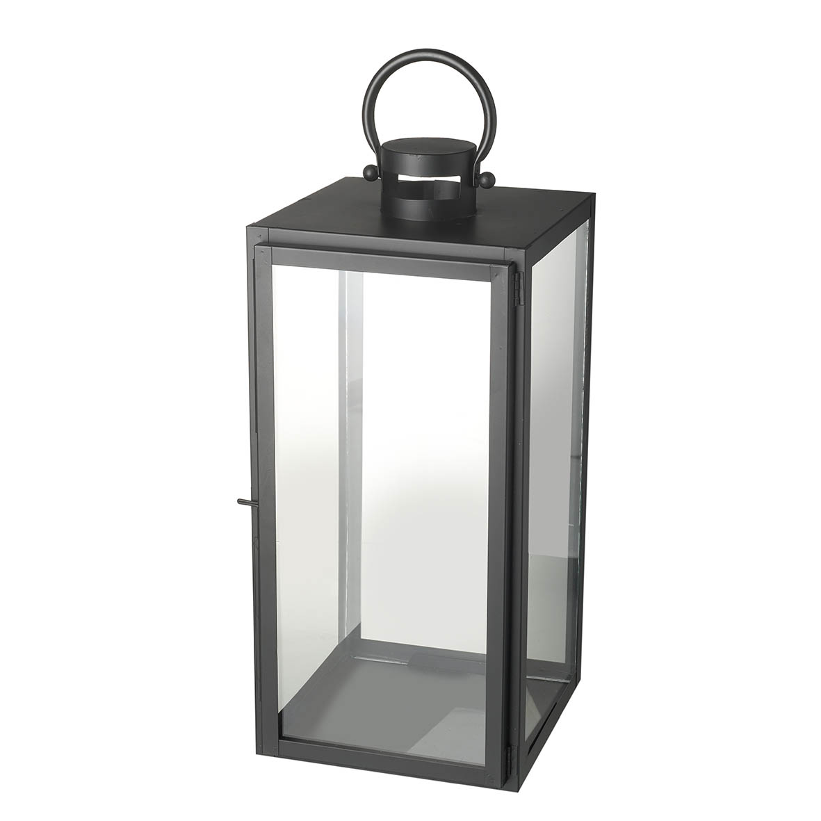 Lantern 22x22x46 cm BROADWAY black-glass clear