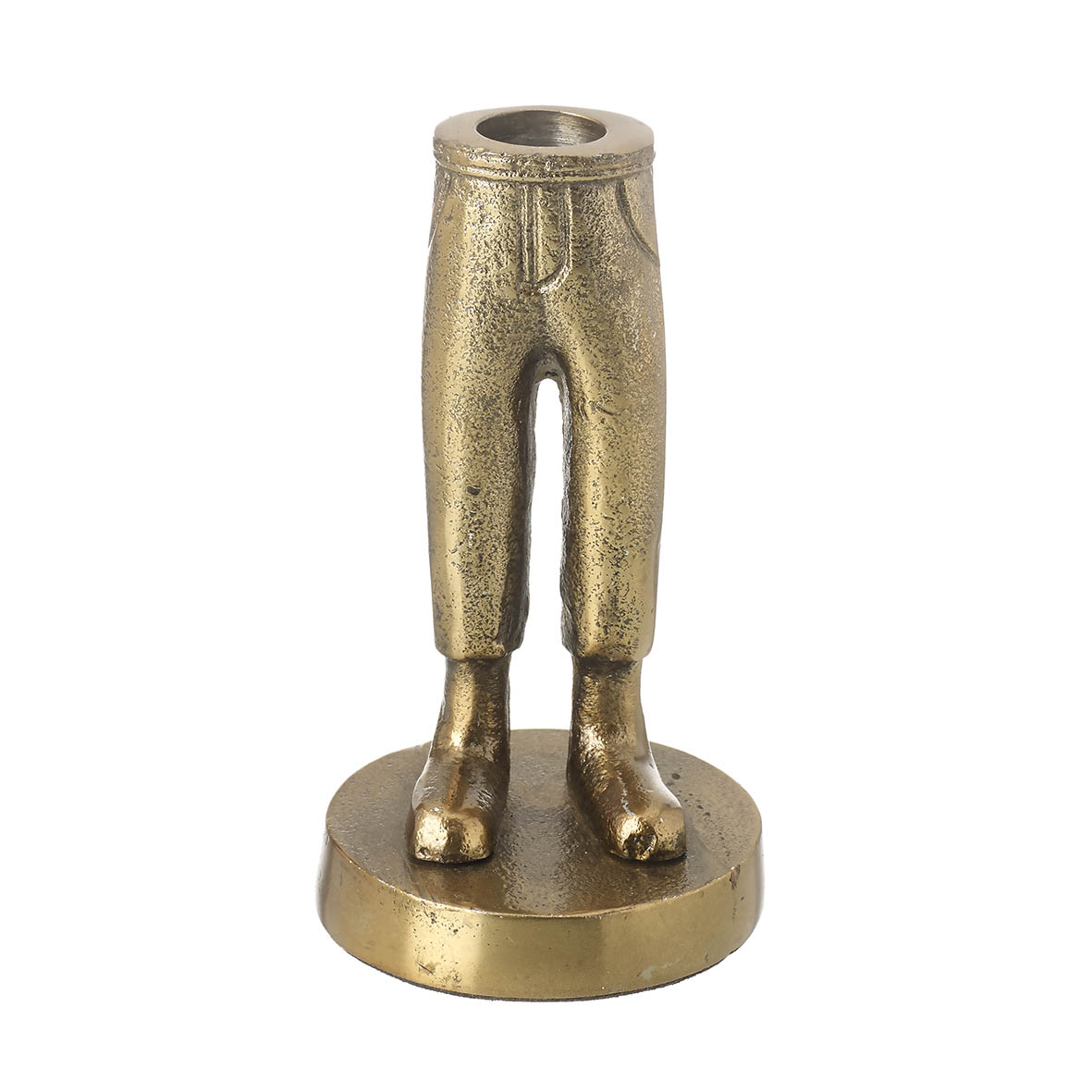 Candle holder Ø8x14 cm TROUSER LEGS gold