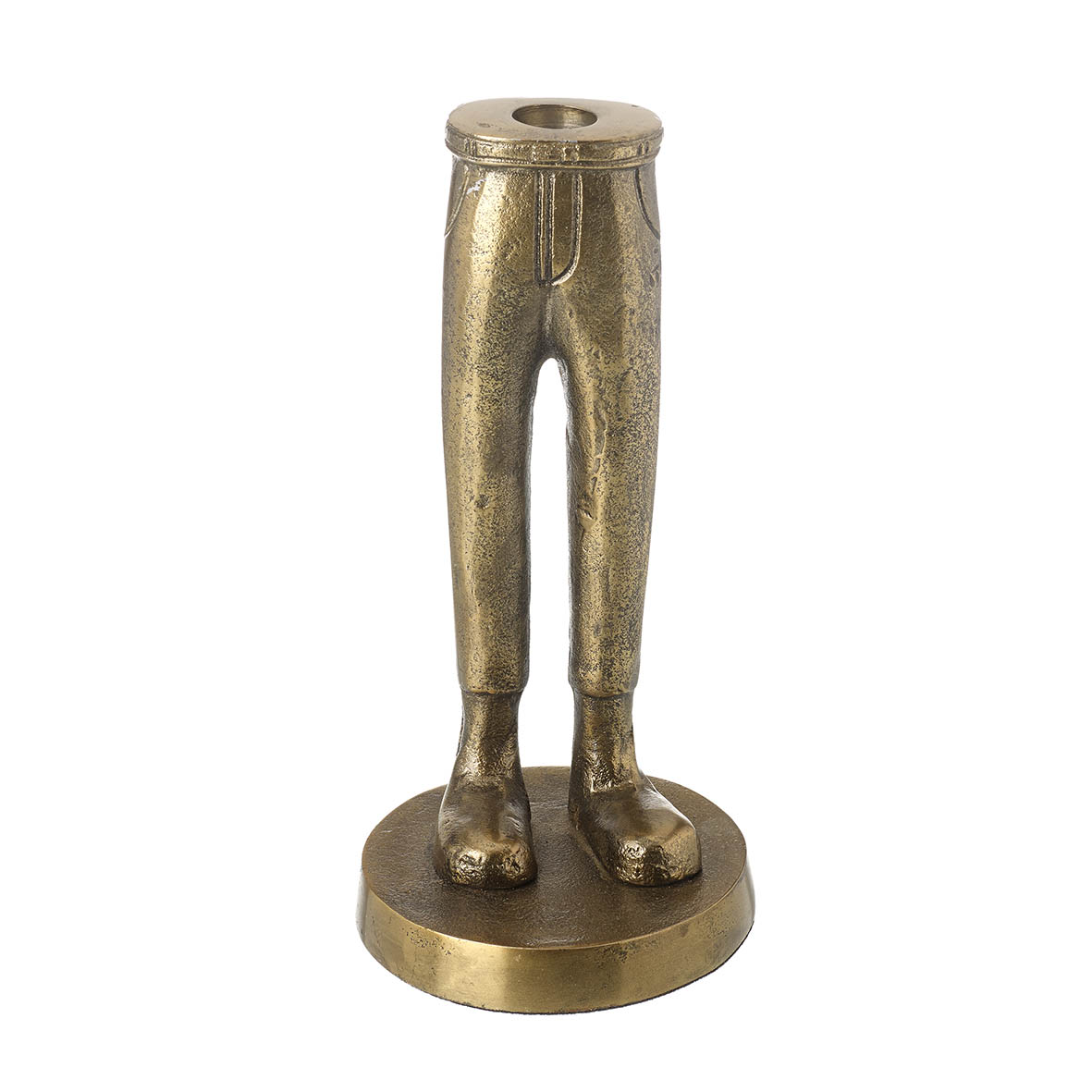 Candle holder Ø12x23 cm TROUSER LEGS gold