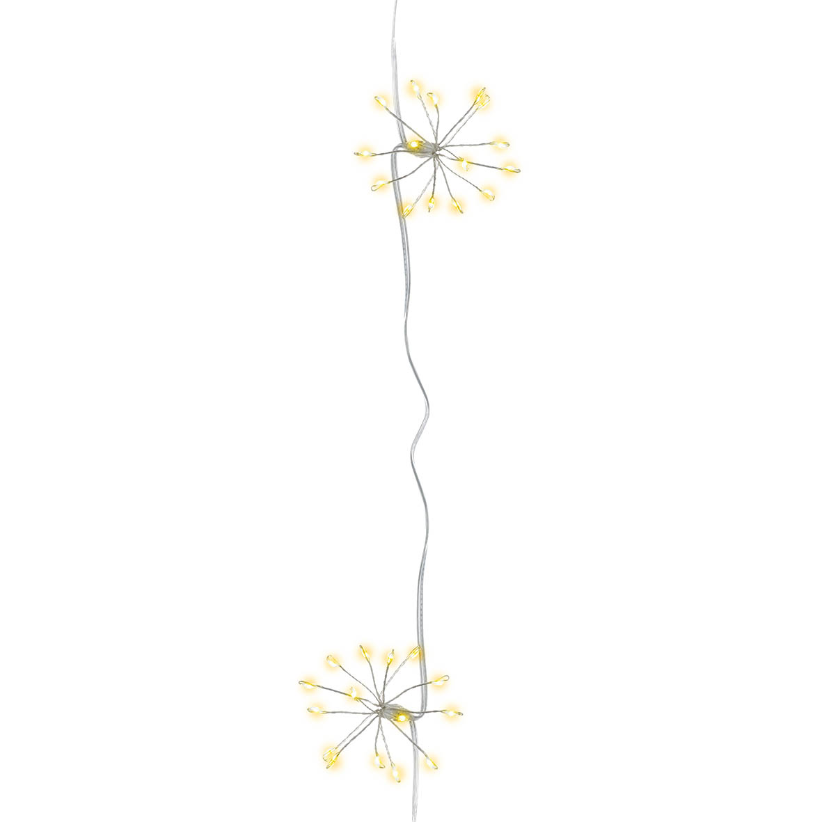 Garland 180x6x6 cm STAR BURST white