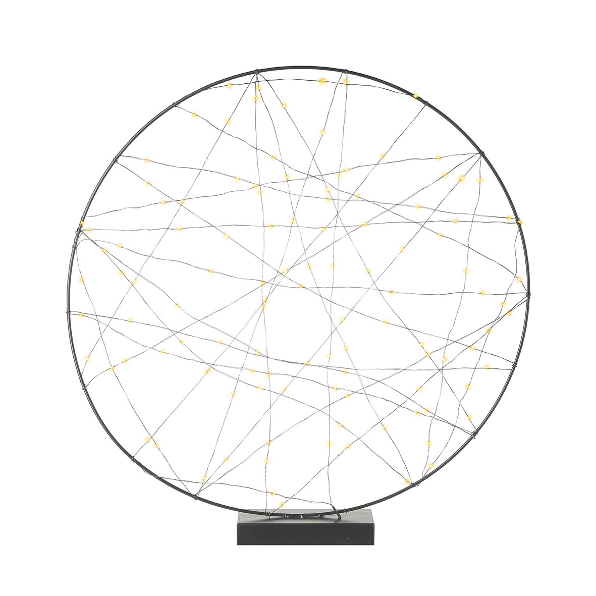 Ornament 50x1x50 cm LED WEB black