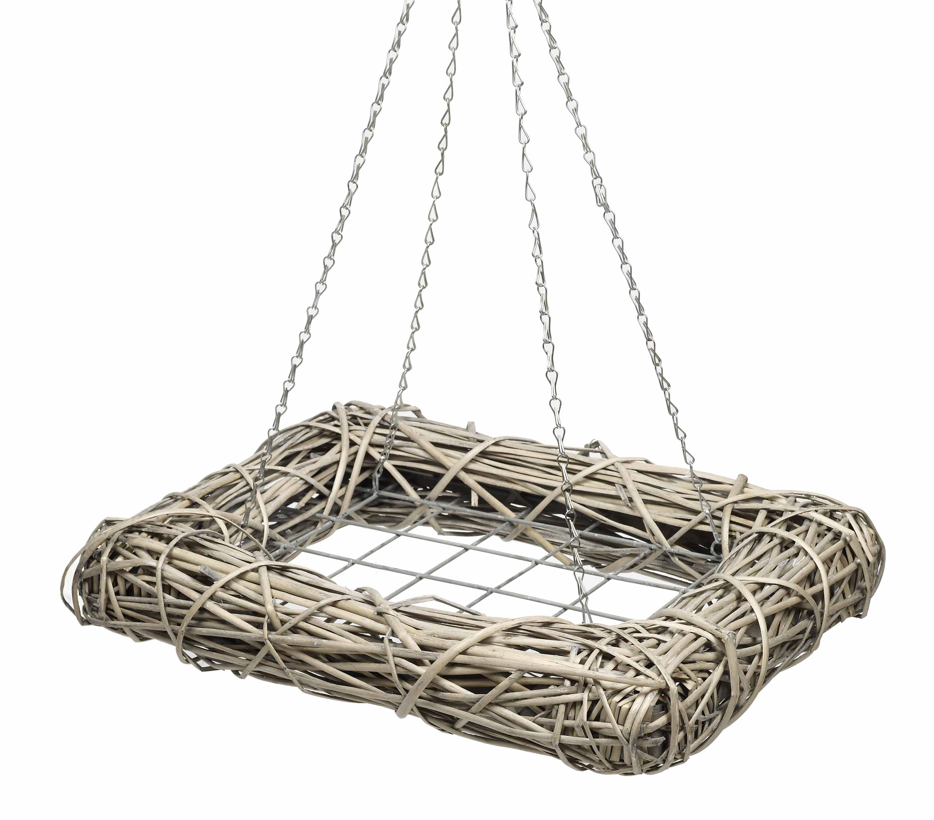 Ornament hanging 65x47x11 cm GRID willow brown