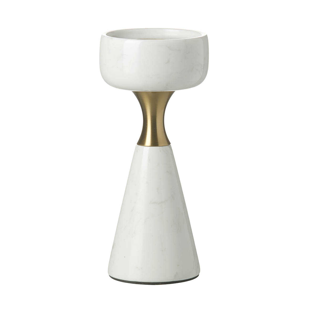 Candle holder Ø9x22 cm CADENT marble white