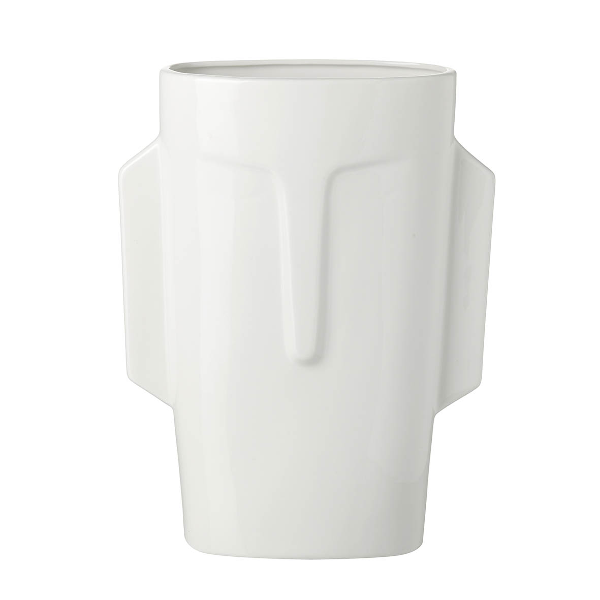 Vase 22x9x29 cm VISAGE ceramics white