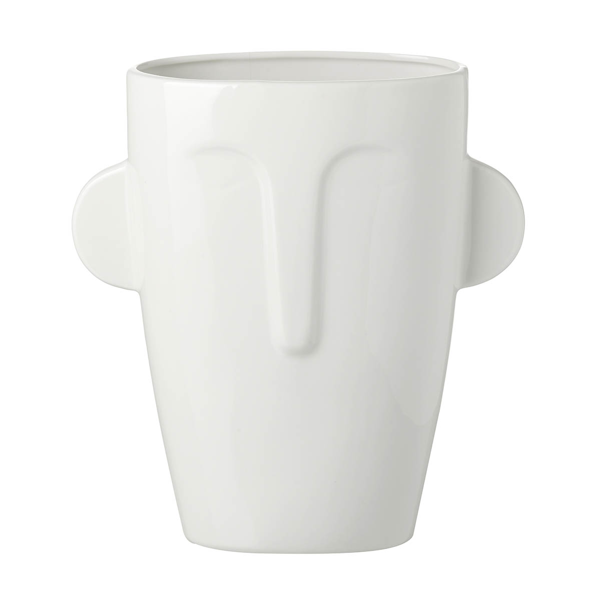 Vase 23x11x25 cm VISAGE ceramics white