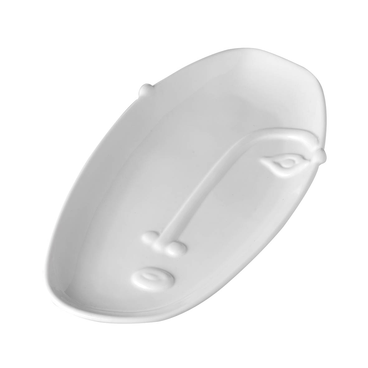 Dish 18x11x3 cm FACIA ceramics white