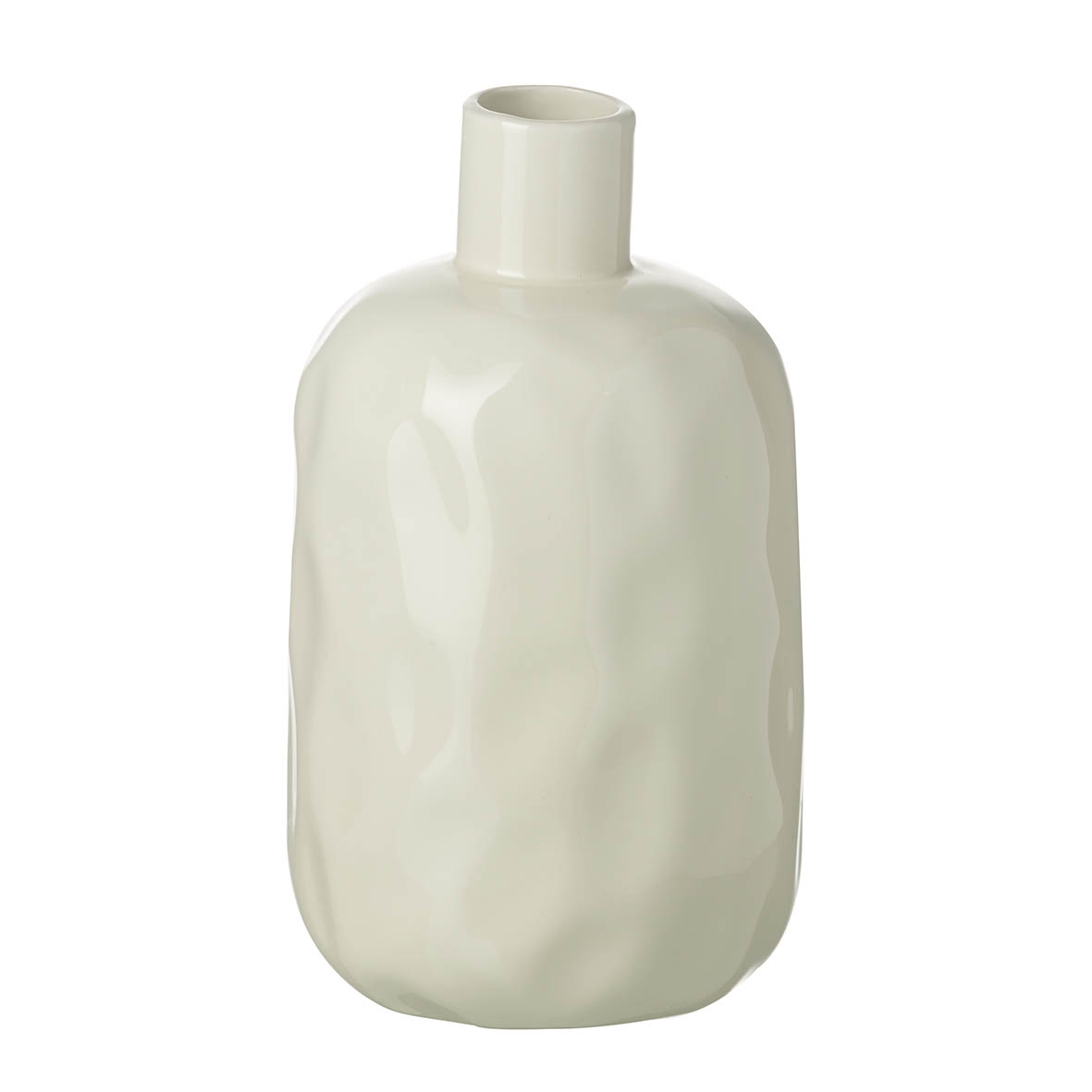 Vase Ø14x25 cm PEBBLE ceramics beige