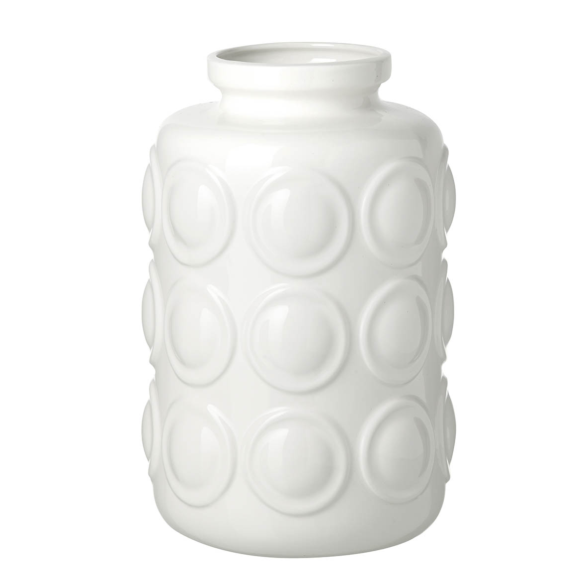 Vase Ø17x27 cm ORBIT ceramics white