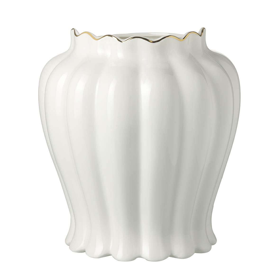 Vase Ø23x25 cm GAEA ceramics white