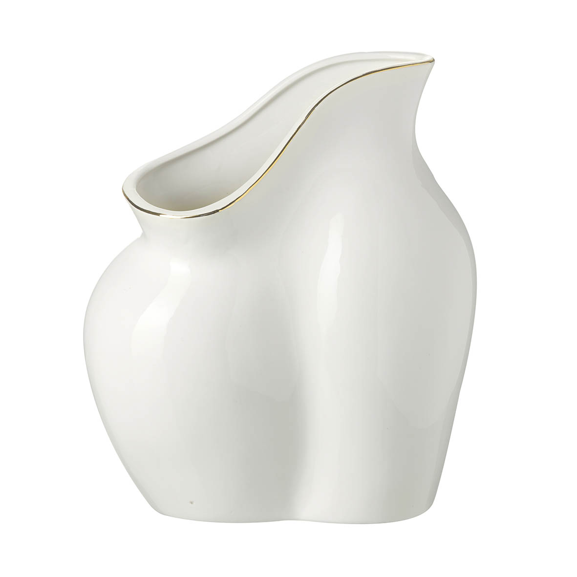Vase 22x13x25 cm SELENE ceramics white