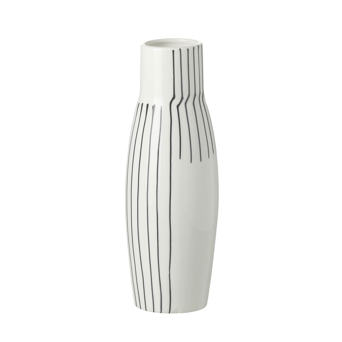 Vase Ø9x24 cm LINEA ceramics white