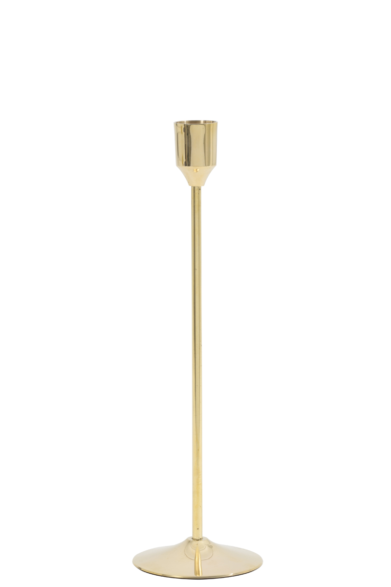 Candle holder Ø7,5x25,5 cm SERLA gold