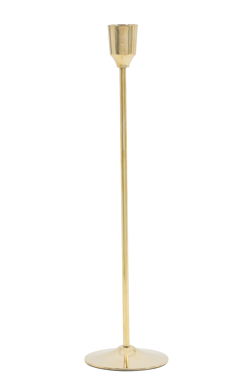 Candle holder Ø7,5x30,5 cm SERLA gold