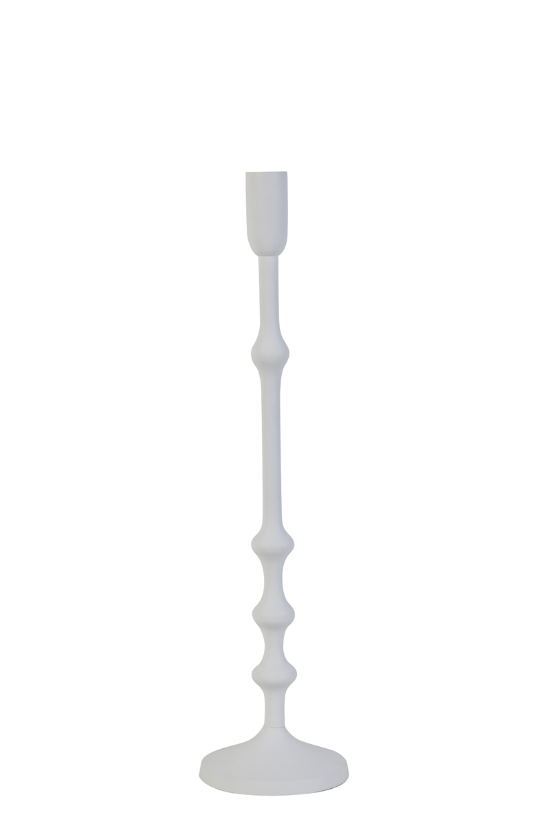Candle holder Ø12x50 cm SEMUT matt white