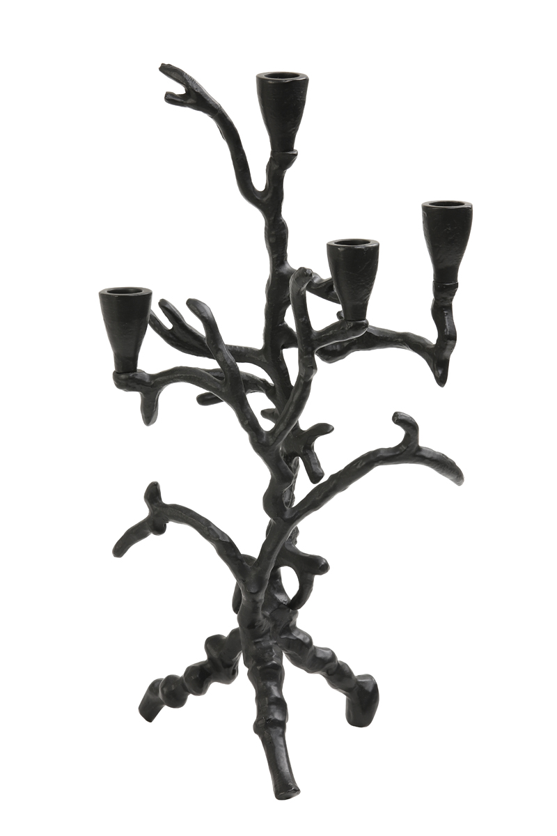 Candle holder 4L 22x16x43 cm PARINA black