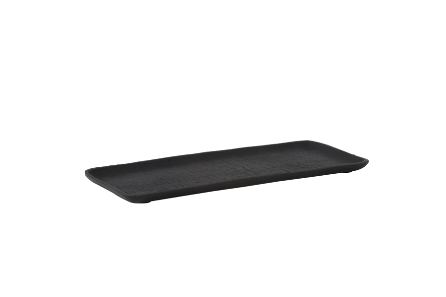 Dish 32x14x1,5 cm BURLY matt black