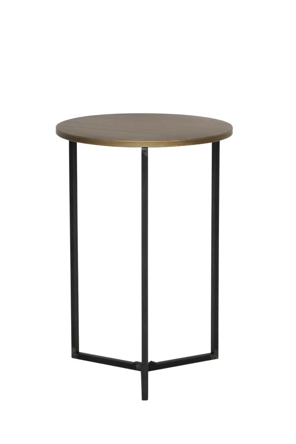 Side table Ø45x65 cm TORTULA bronze