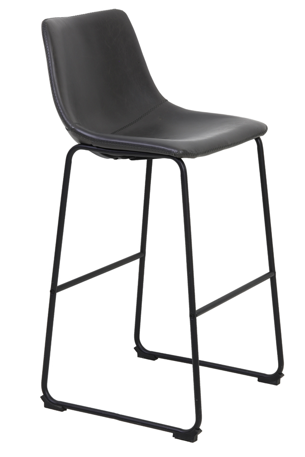 Bar chair 47x46x49 cm JEDDO grey-black