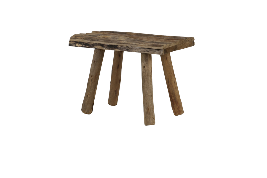 Stool 50x31x37 cm CEDRO brown