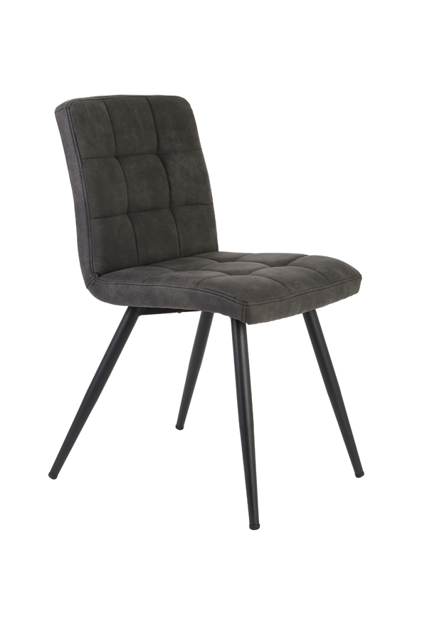 Dining chair 50,5x44,5x82 cm OLIVE dark grey-black