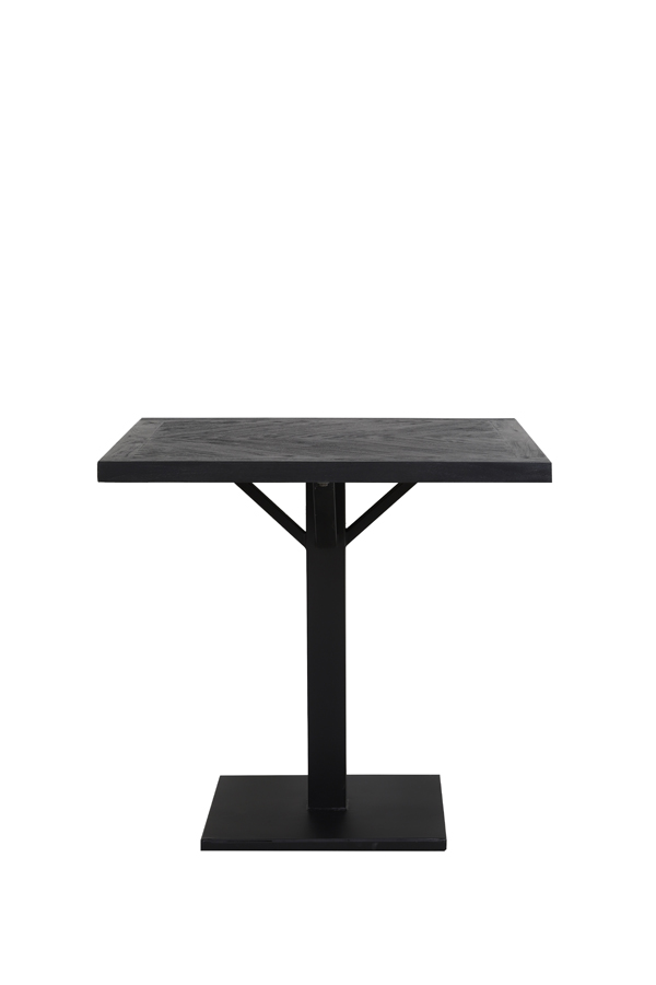 Dining table 80x80x78 cm CHISA wood black-black