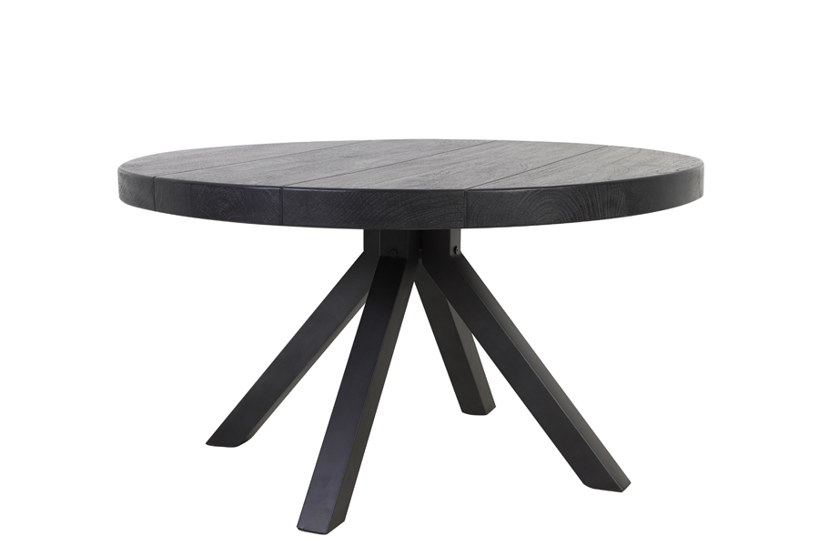 Dining table Ø140x78 cm MUDEN mango wood matt black
