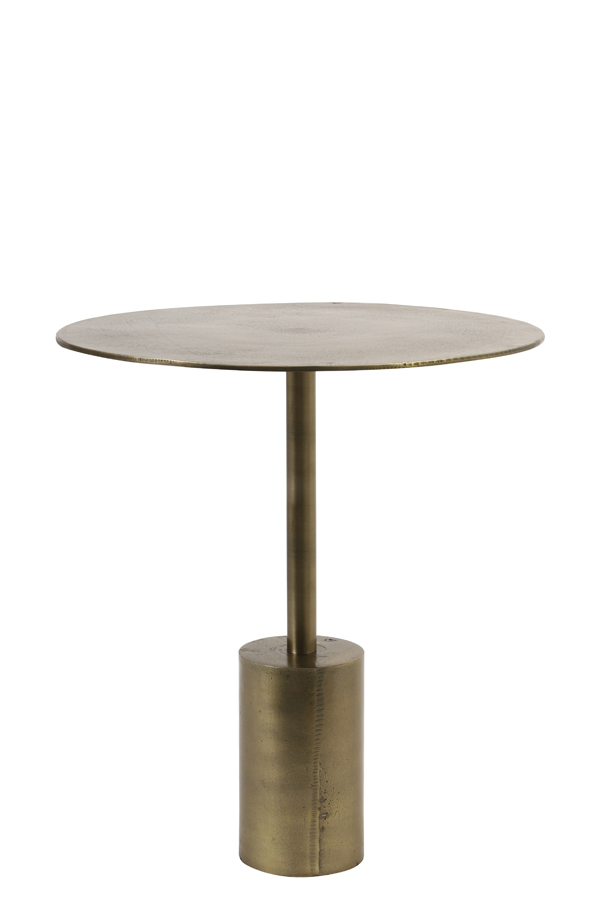 Side table Ø40x45 cm MOLO raw antique bronze