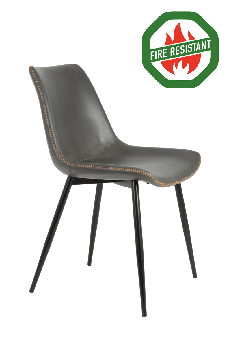 Dining chair 56x46x78 cm KOVAC FR grey-black