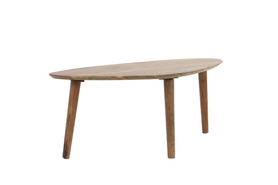 Coffee table 80x50x35 cm CHEVANO wood natural