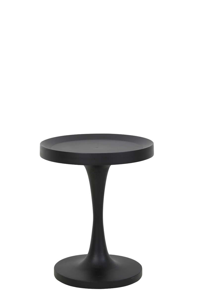 Side table Ø40x47 cm JOEKON wood black