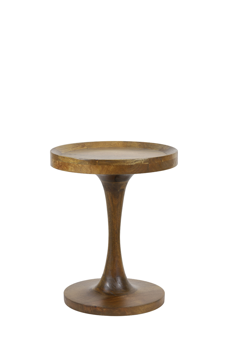 Side table Ø40x47 cm JOEKON wood oil brown