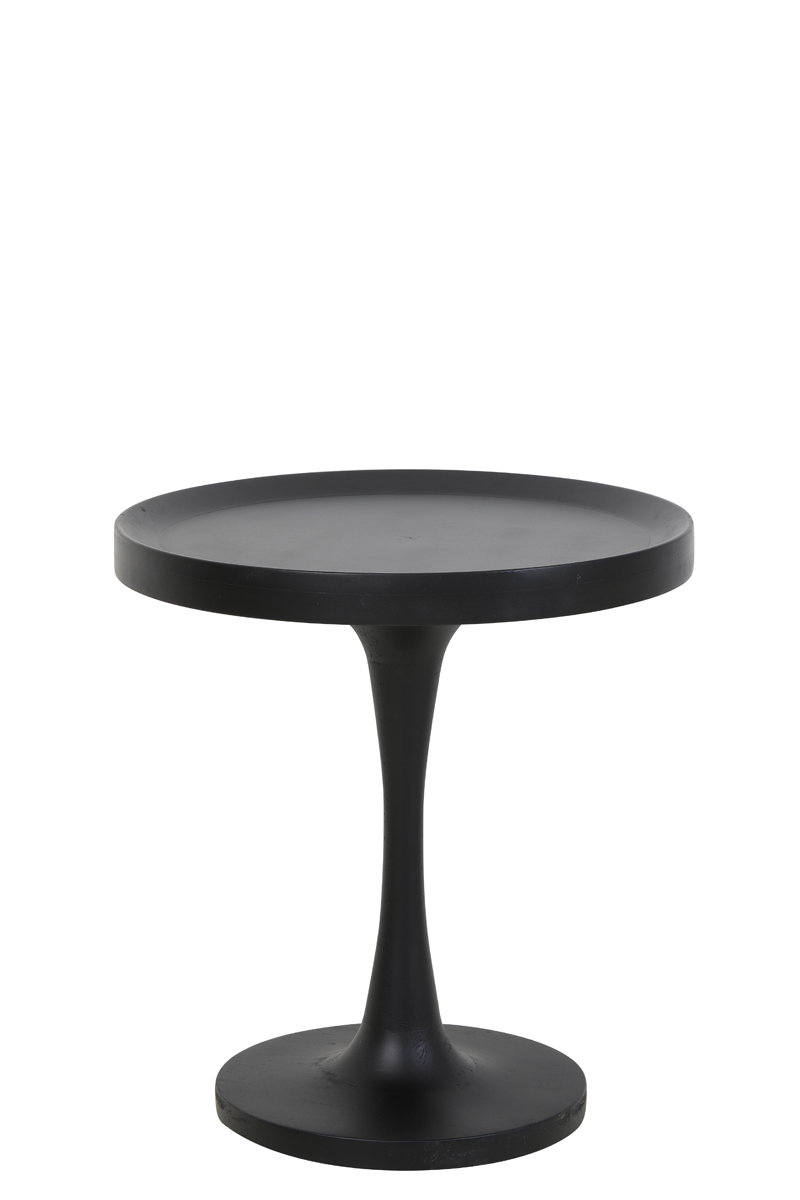 Side table Ø50x53 cm JOEKON wood black