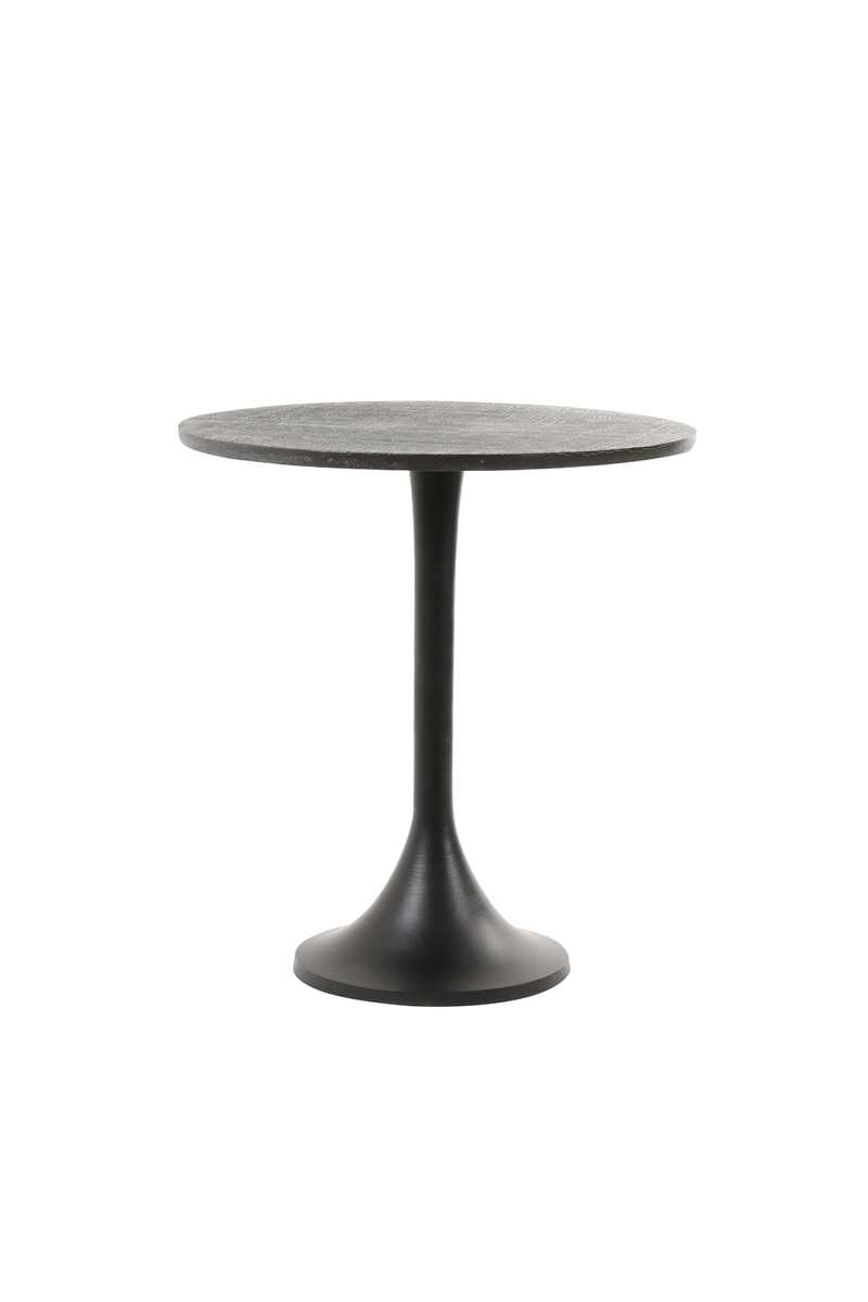 Side table Ø48x53 cm RICKERD antique black