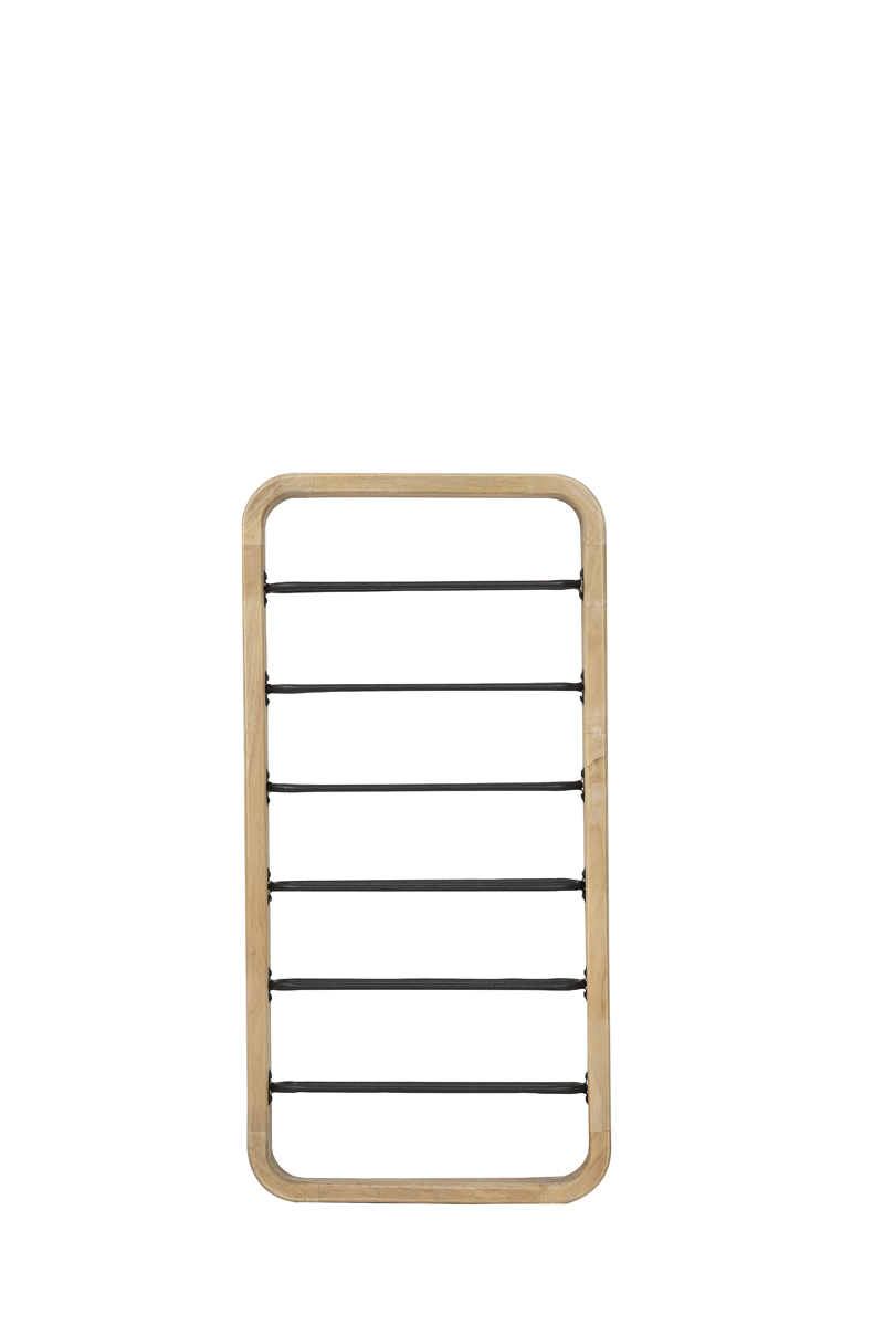 Wine rack 6 bottles 40x6x80 cm SORRENTO dark grey+wood