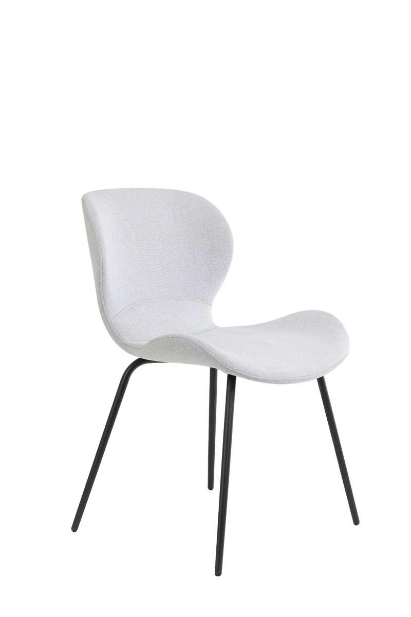 Dining chair 57x51x78 cm VIOLET light grey-black