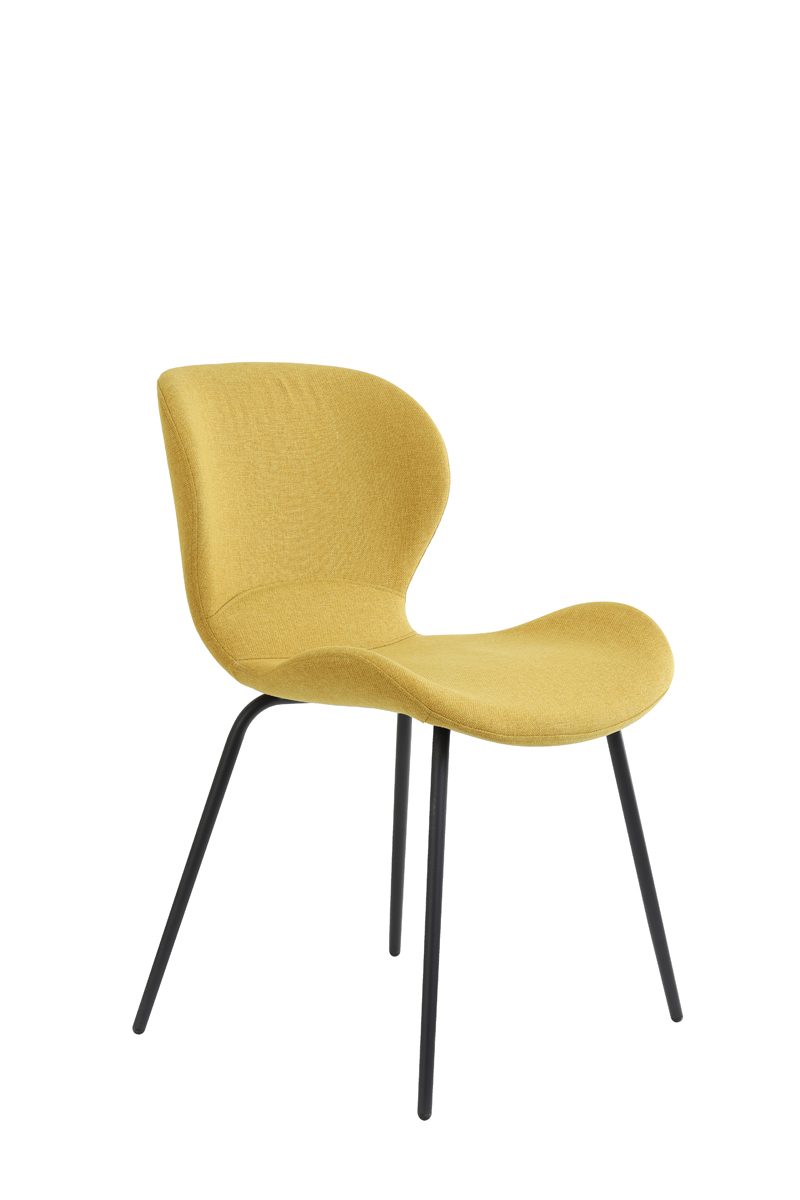 Dining chair 57x51x78 cm VIOLET ocher yellow-black