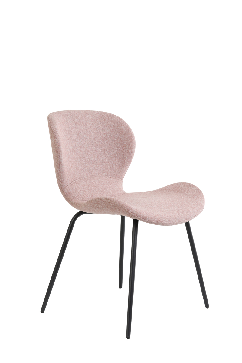 Dining chair 57x51x78 cm VIOLET old pink-black