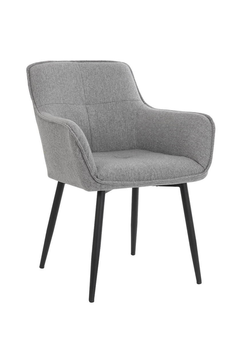 Dining chair 60,5x60x87 cm EMILY grey brown-black