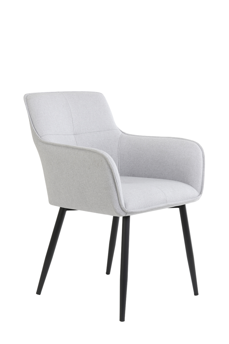 Dining chair 60,5x60x87 cm EMILY light grey-black