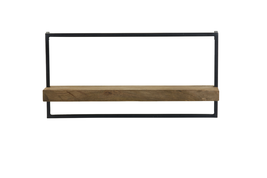 Wall shelf 60x15x30 cm MADDISON wood dark brown