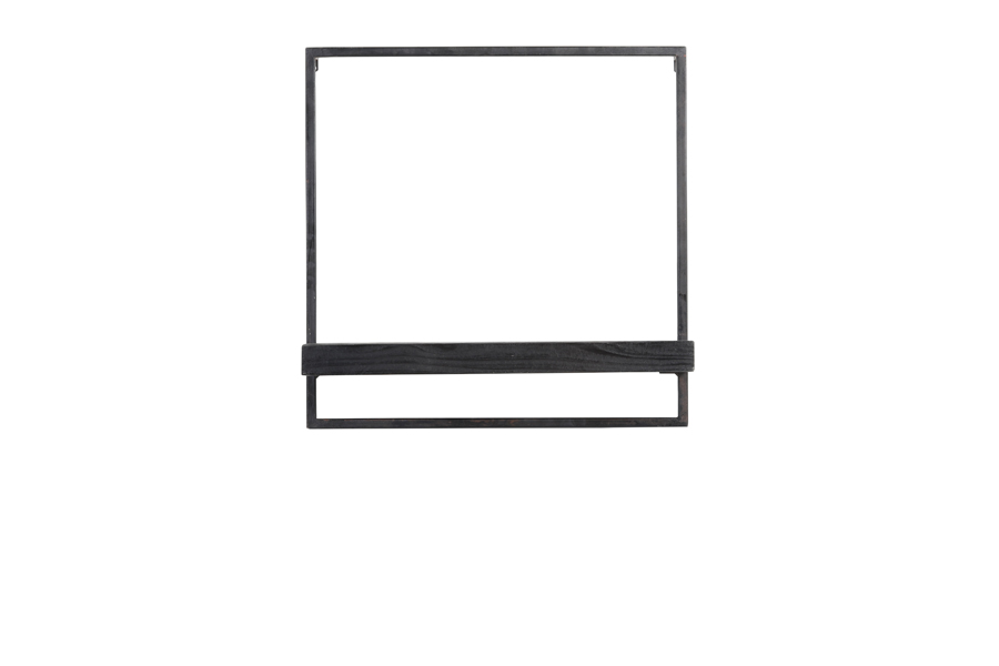 Wall shelf 50x15x50 cm MADDISON wood black