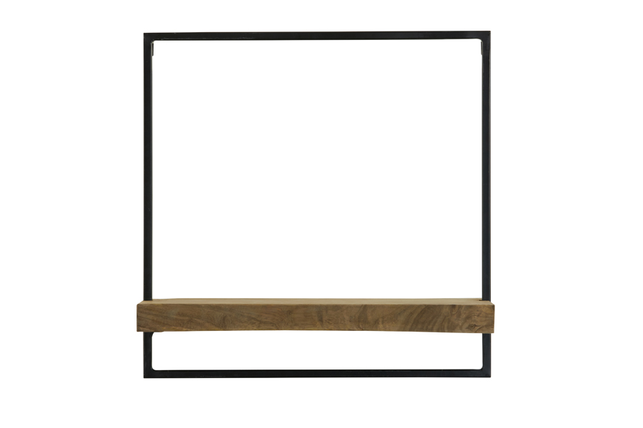 Wall shelf 50x15x50 cm MADDISON wood dark brown