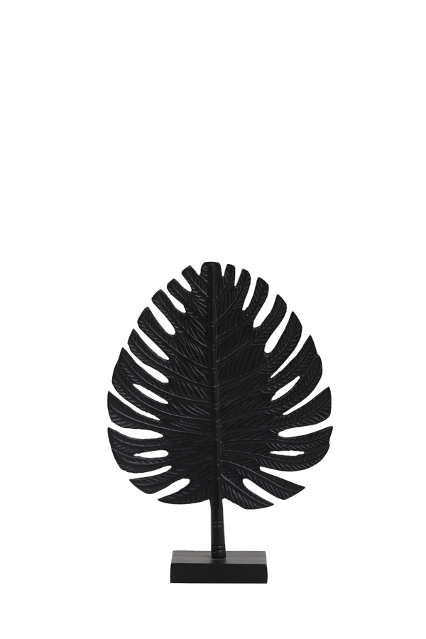 Ornament 23,5x8x33 cm LEAF black