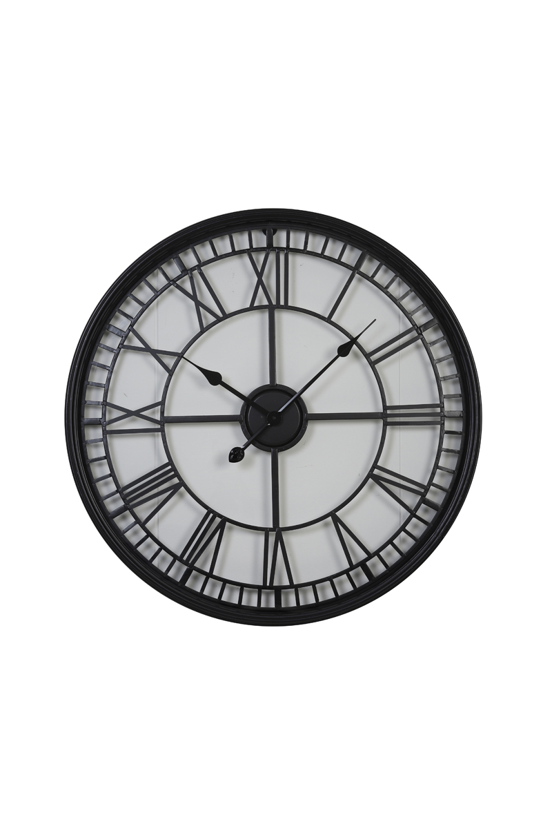 Clock Ø67x6,5 cm LEWES black