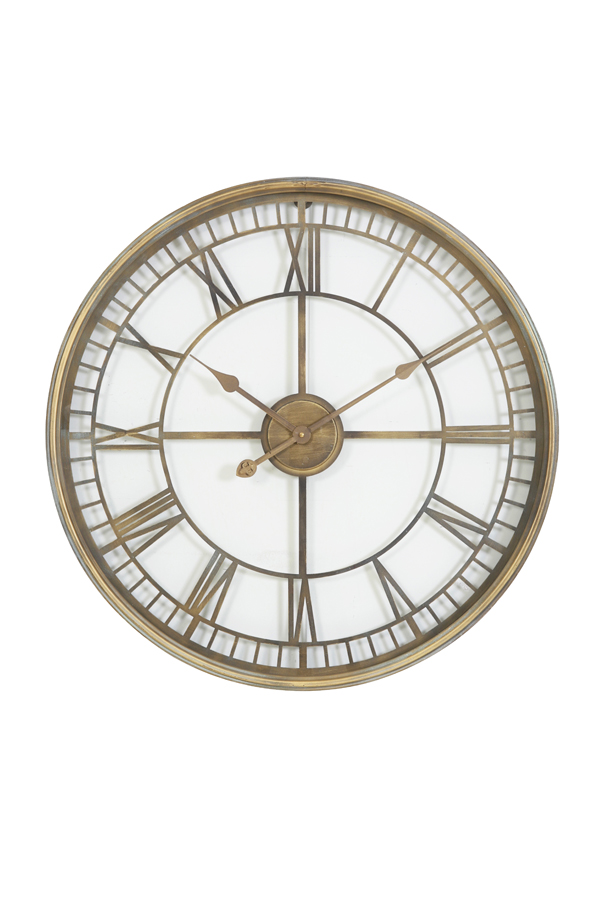 Clock Ø67x6,5 cm LEWES rust brown