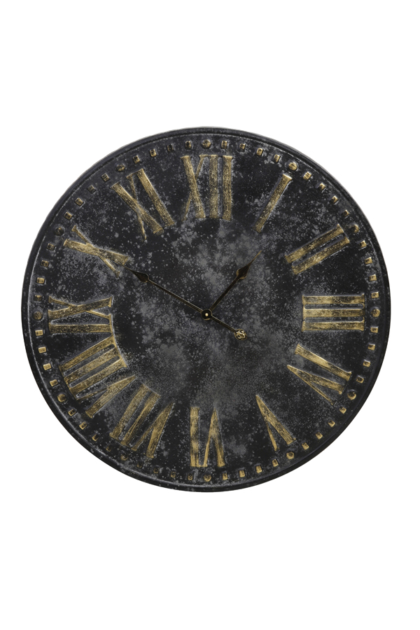 Clock Ø80x3,5 cm ETHAN antique black